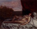 Femme Nue Endormie Realista Realista pintor Gustave Courbet